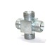 MS Cross Hydraulic Four Way Adapter Male